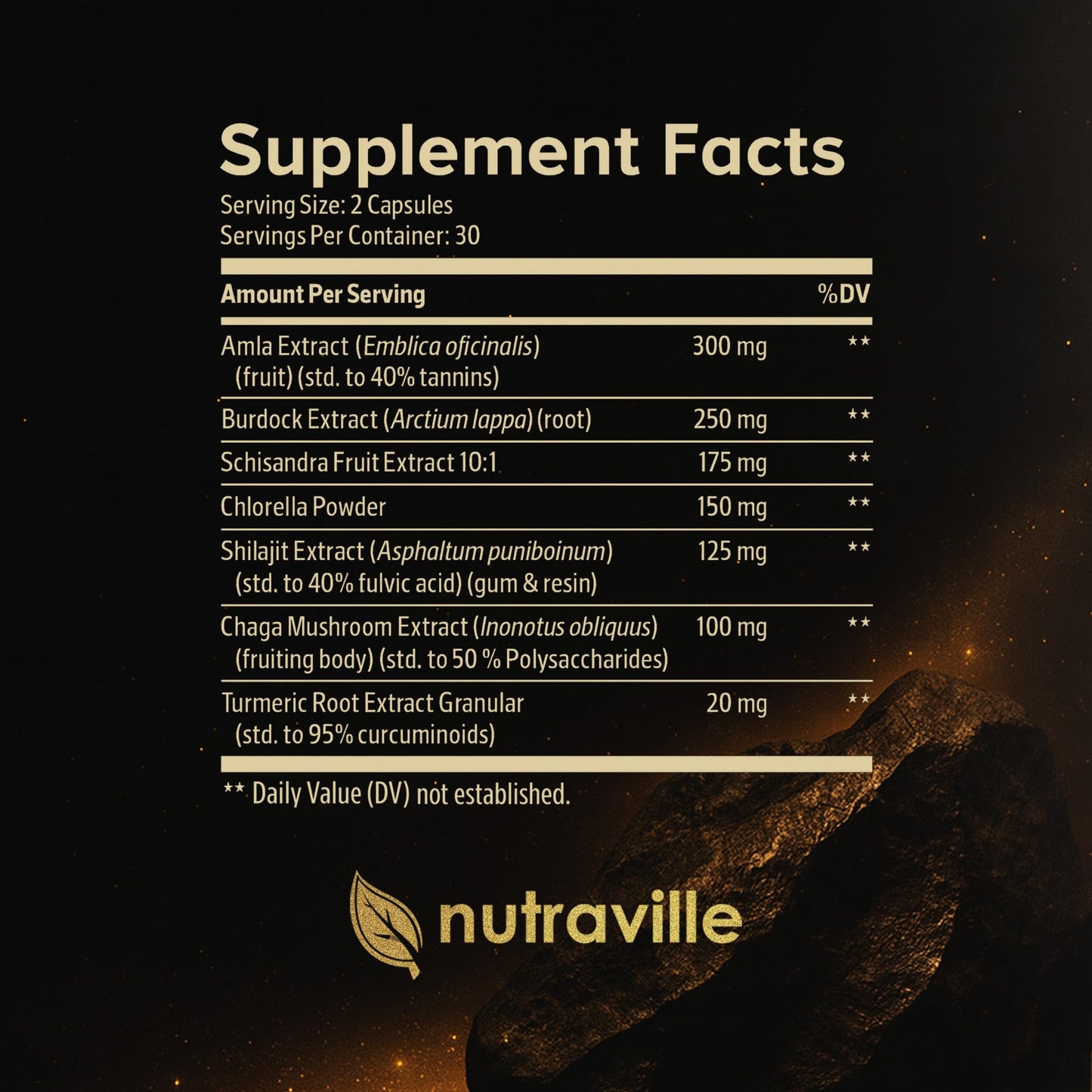 Nutraville Pineal XT Platinum: Himalayan Shilajit for Energy & Brain