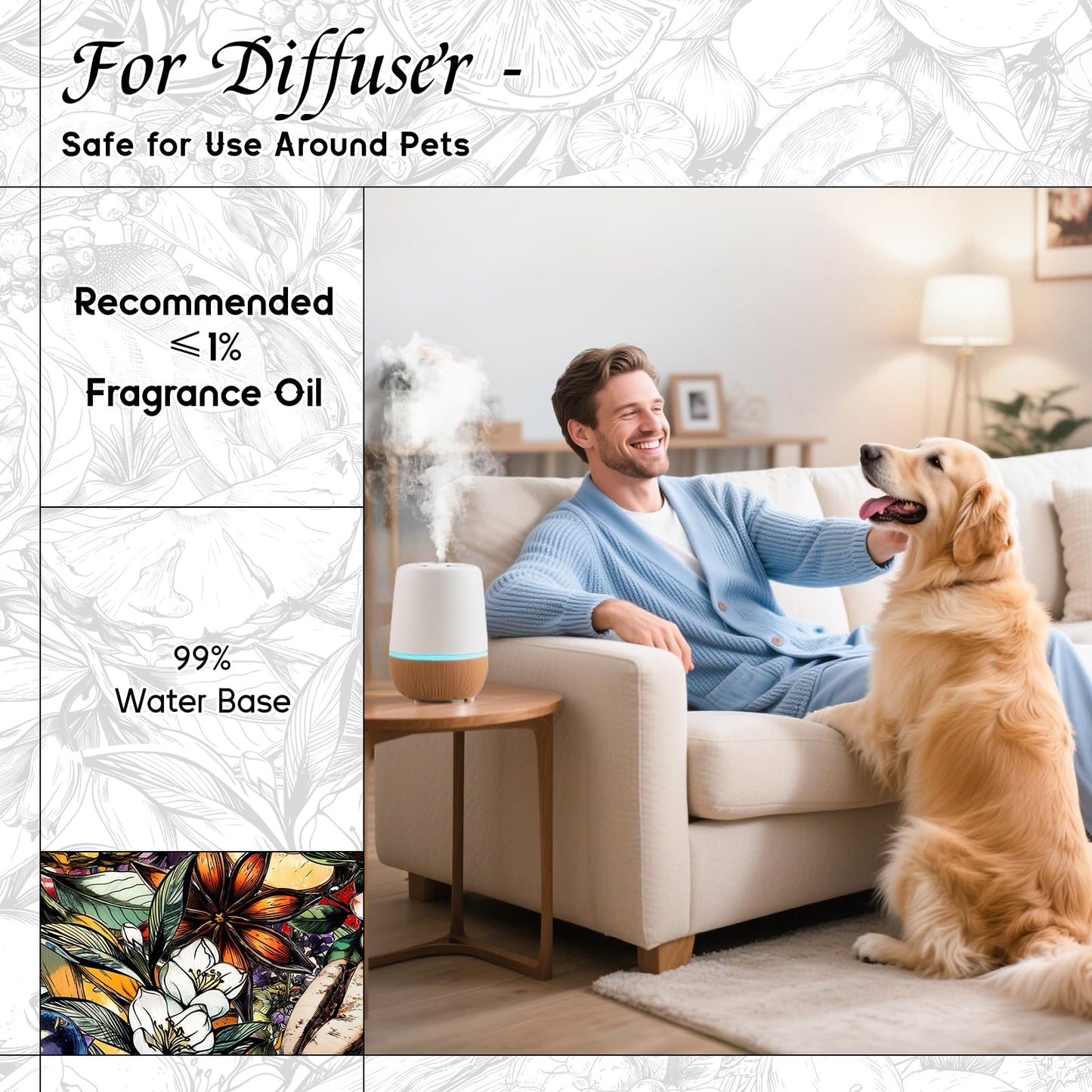 HIQILI Beach Walk Fragrance Oil - 5.07 Fl Oz for Diffuser, Candle & Soap
