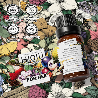 HIQILI for Her Diffuser Oil - Long-Lasting Scent (0.34 oz) | Reed Diffuser