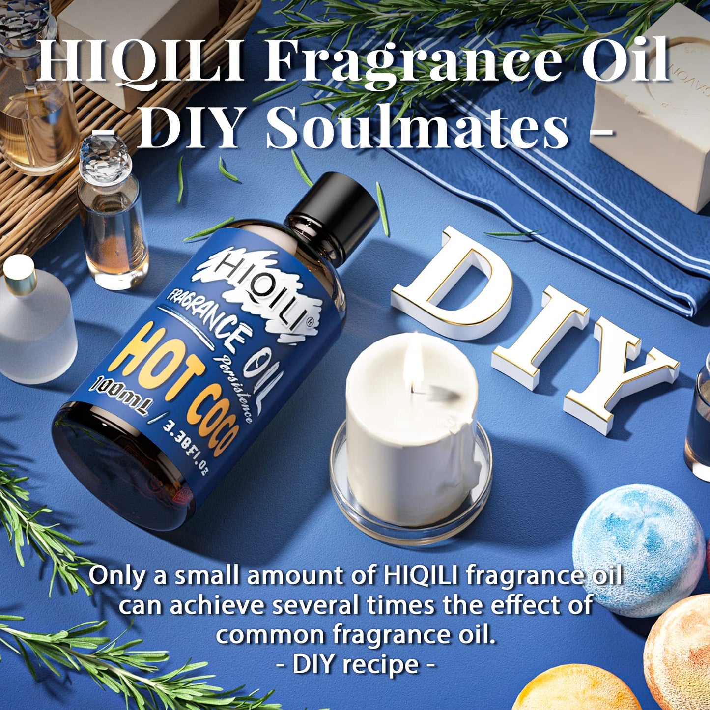 HIQILI Hot Coco Essential Oil 100ml | Winter Fragrance for Diffuser & DIY Candles