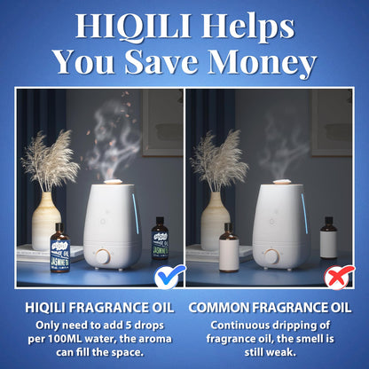 HIQILI Jasmine Tea Essential Oil 100ml | Fragrance Oil for Diffusers, Candles & Soap