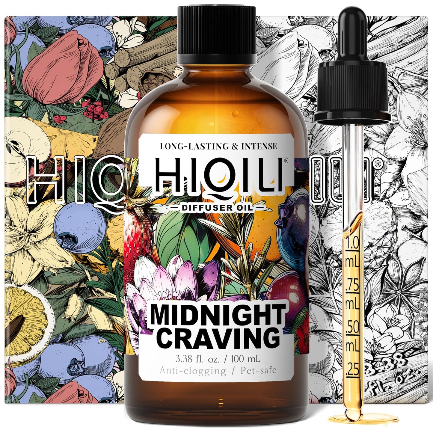 HIQILI Midnight Craving Diffuser Oil – Long-Lasting Fragrance (3.38 fl oz)