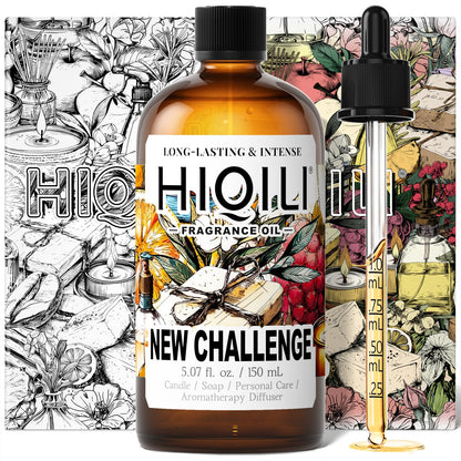 HIQILI New Challenge Fragrance Oil for Diffuser – Inspired by L.Coste Cha-llenge R-Fresh, Hotel Collection (5.07 Fl Oz)
