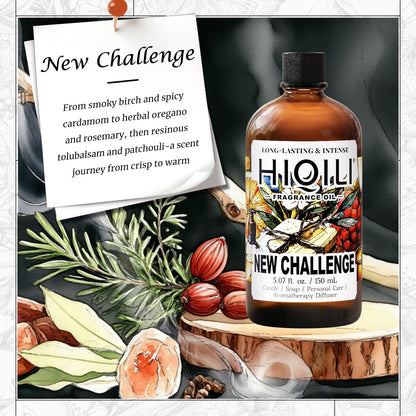HIQILI New Challenge Fragrance Oil for Diffuser – Inspired by L.Coste Cha-llenge R-Fresh, Hotel Collection (5.07 Fl Oz)