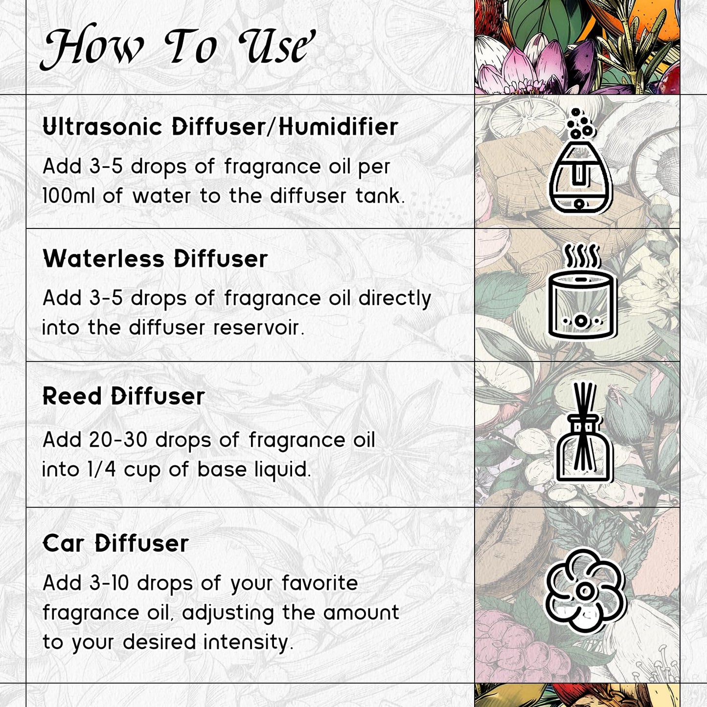 HIQILI Sandalwood Glyph Diffuser Oil – Gio. Santal Inspired, Long-Lasting Fall Scent, 0.34 Fl Oz