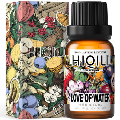 HIQILI Love of Water Diffuser Oil for Aromatherapy – Inspired by L'Eau (0.34 fl oz)