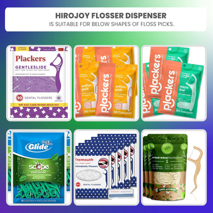 Empty Floss Pick Holder | Portable Flosser Dispenser by HIROJOY