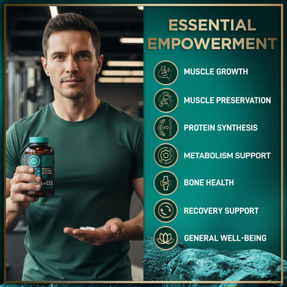 WILD FUEL HMB + Vitamin D3 Capsules – 360 Caps, 1,000–3,000 mg HMB