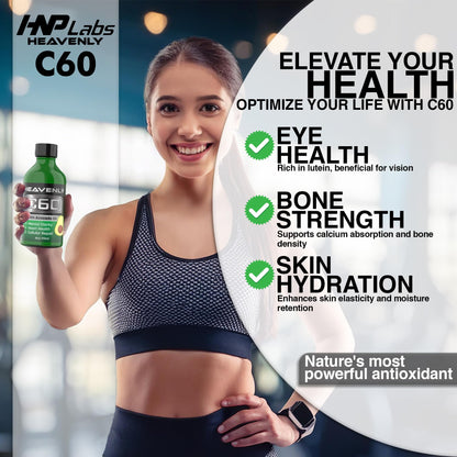 HNP Labs C60 Avocado Oil – Organic Cold-Pressed, USA Made, GMP Certified