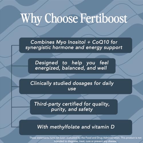 Holiherb Myo Inositol (4g) + Methyl Folate + CoQ10 (100mg) | Powdered Supplement | 50 Days