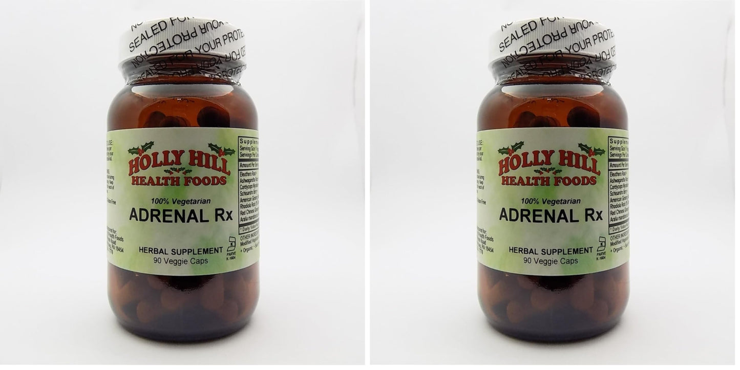 Holly Hill Health Foods – 100% Vegetarian Adrenal Rx (2-Pack) – 90 Vegetarian Capsules