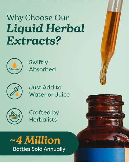 Herb Pharm Holy Basil (Tulsi) Liquid Extract – Certified Organic, Energy & Vitality (4 oz)