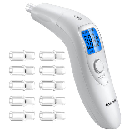 Home Ketosis Meter - Portable Ketone Breath Analyzer with 10 Mouthpieces