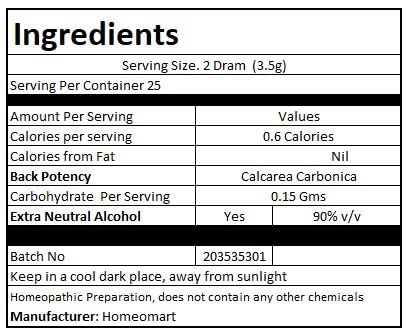 Homeomart.com Calcarea Carbonica Homeopathy Pellets 1M Potency – Pack of 3