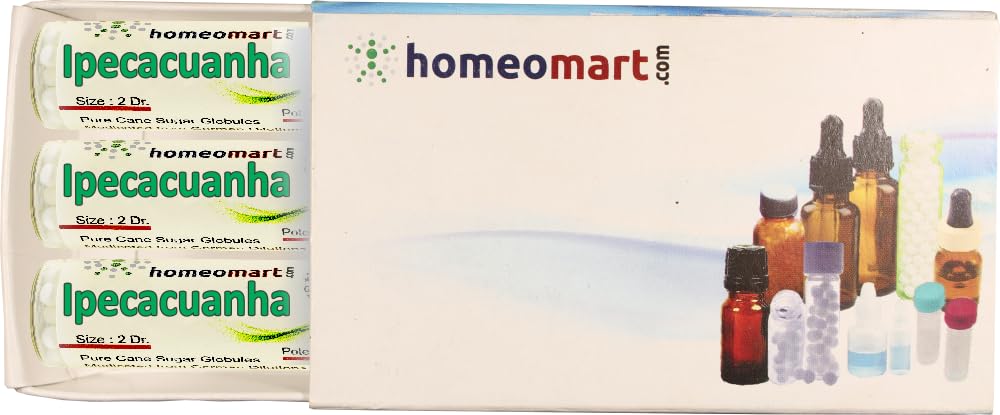 homeomart.com Ipecacuanha Homeopathy Pellets (Pills) in 6C Potency, Pack of 3