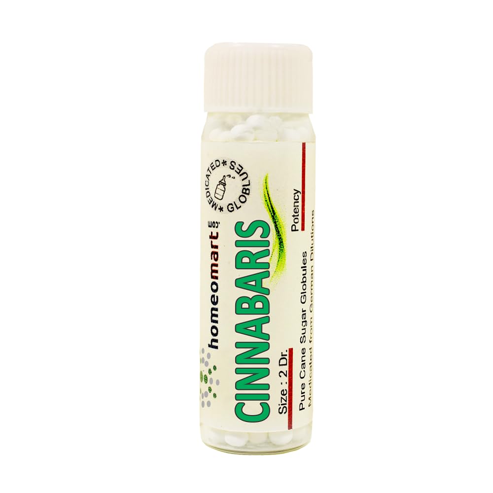 Homeomart.com Cinnabaris Homeopathy Pellets (Pills) 1M Potency – Pack of 3