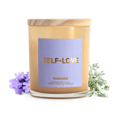 Homesick Self Love Starter Candle – Eucalyptus & Lavender, 7.5 oz Soy Wax