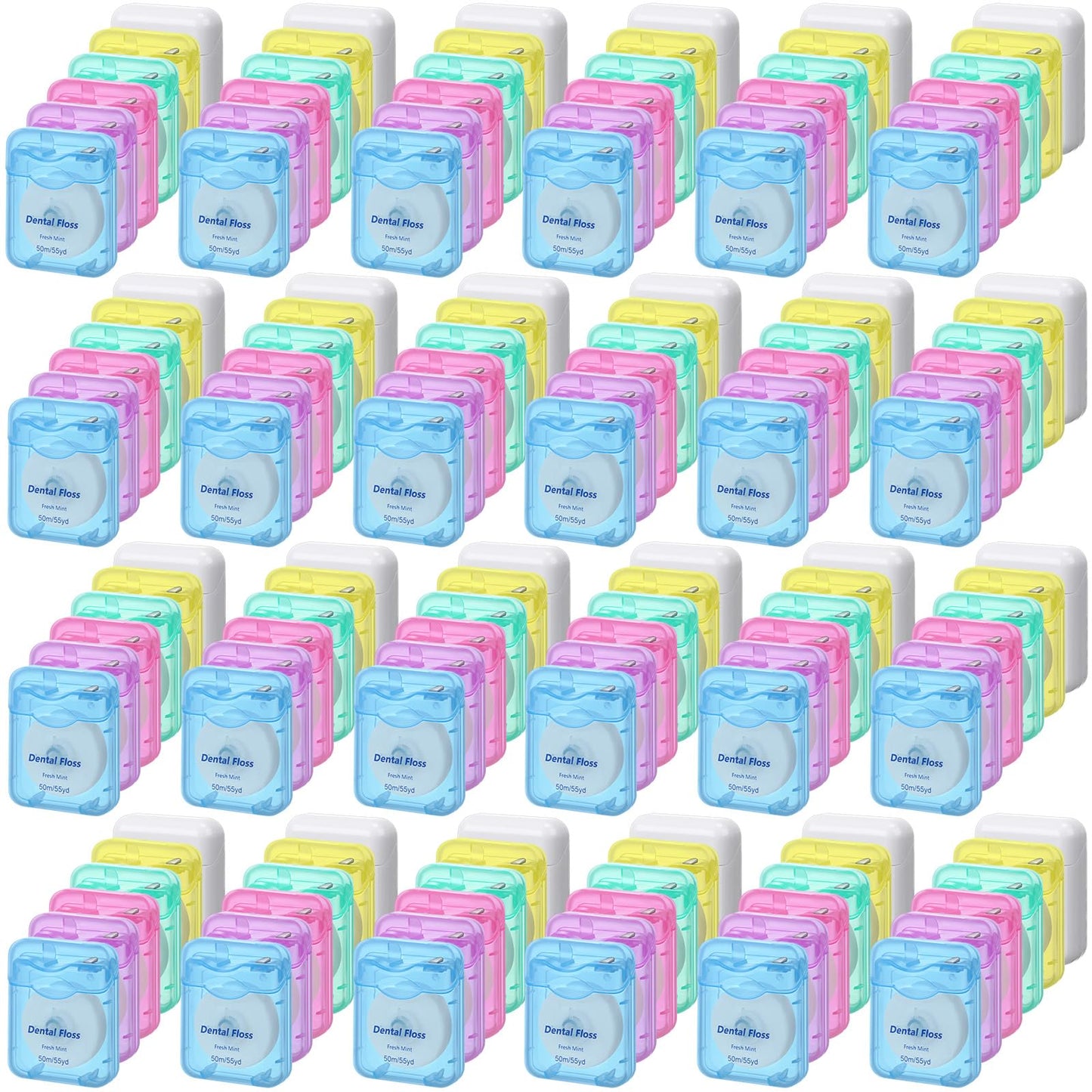 Honeydak 150 Pack Mint Dental Floss Bulk – 50 m Travel Floss for Teeth & Gums