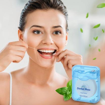 Honeydak 150 Pack Mint Dental Floss Bulk – 50 m Travel Floss for Teeth & Gums