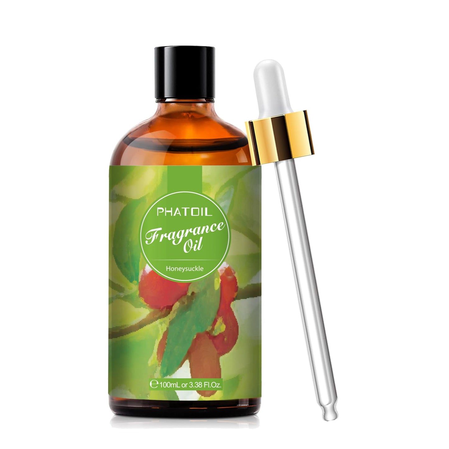 Honeysuckle Fragrance Oil 100ml | PHATOIL Aromatherapy Essential Oil for Diffuser, DIY Candles