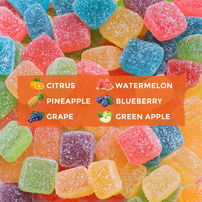 HOOLOO Hemp Gummies Extra Strength for Adults – 6 Flavors, Omega 3, USA Made (Pack of 4)