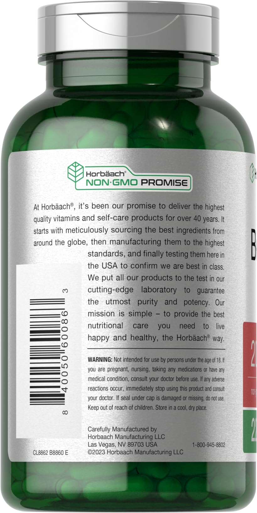 Horbäach Beet Root Powder Capsules – 220 Pills | Non-GMO, Gluten Free