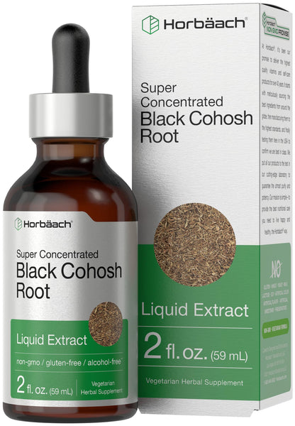 Horbäach Black Cohosh Root Tincture - 2 fl oz, Alcohol Free, Vegetarian