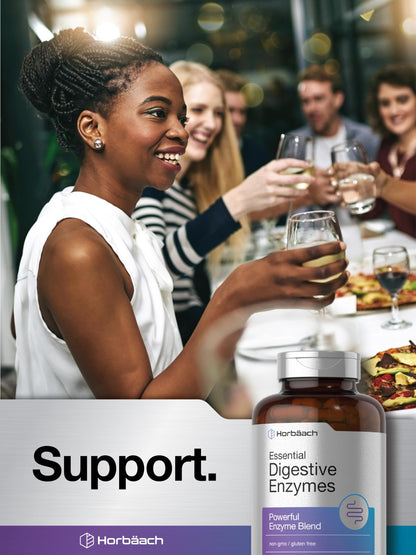 Horbäach Digestive Enzymes - 250 Capsules | Gluten Free & Non-GMO
