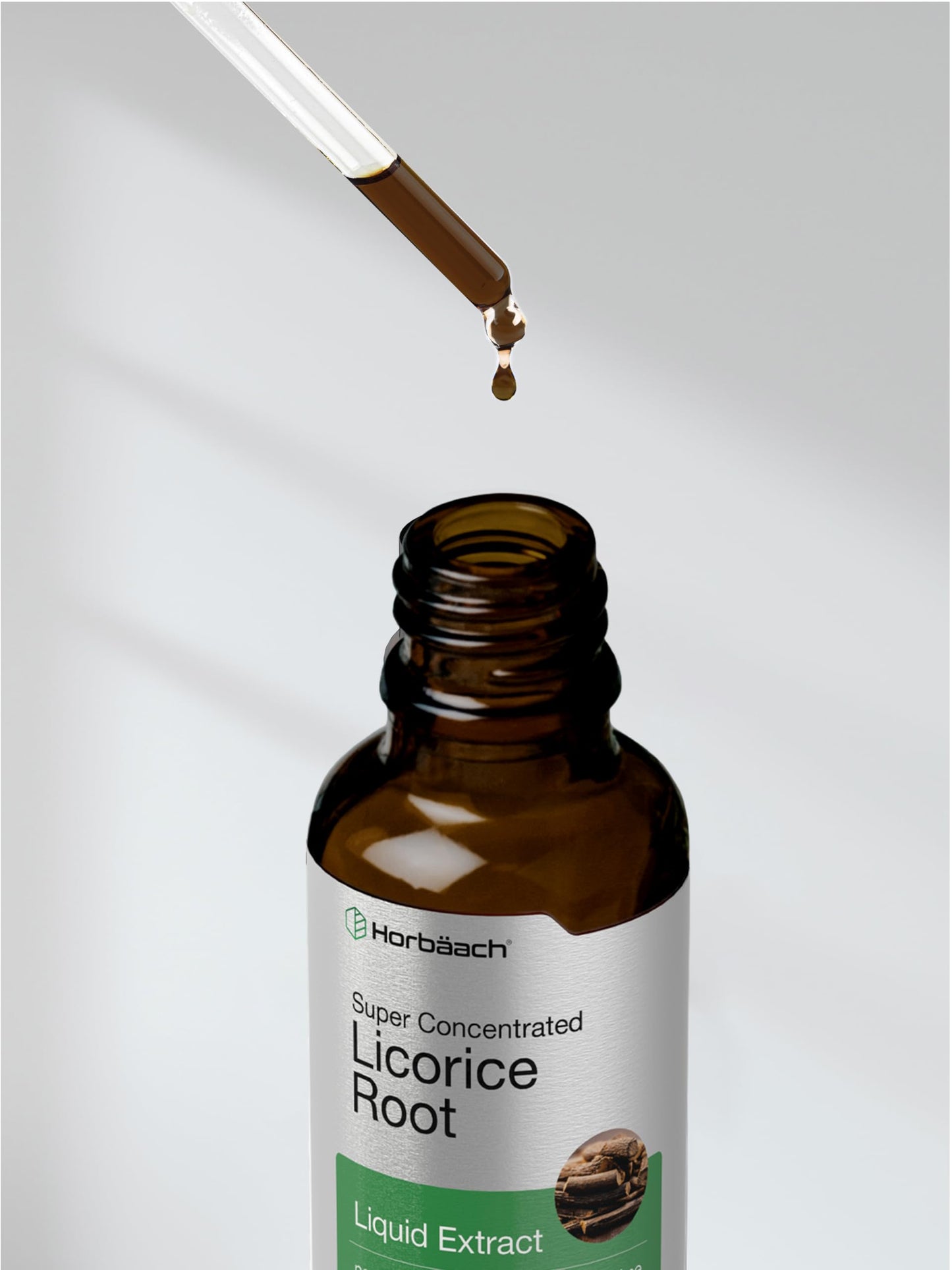 Horbäach Licorice Root Extract 2 oz – Alcohol-Free Tincture | Vegetarian Liquid Supplement | Non-GMO & Gluten Free