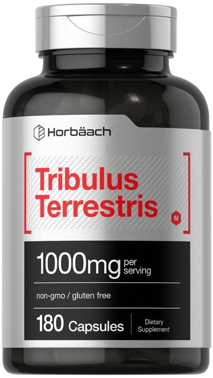 Horbaach Tribulus Terrestris for Men – 1000 mg, 180 Capsules | Non-GMO & Gluten Free