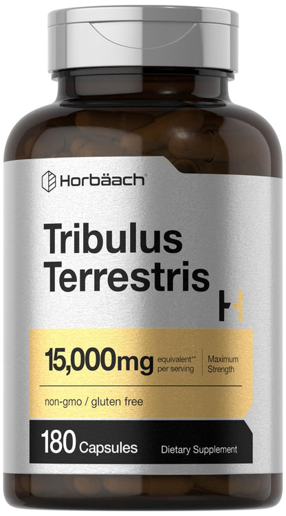 Horbäach Tribulus Terrestris for Men 15000mg | 180 Capsules