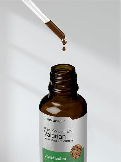 Horbäach Valerian Root Extract Drops – Alcohol Free, 2 fl oz, Super Concentrated