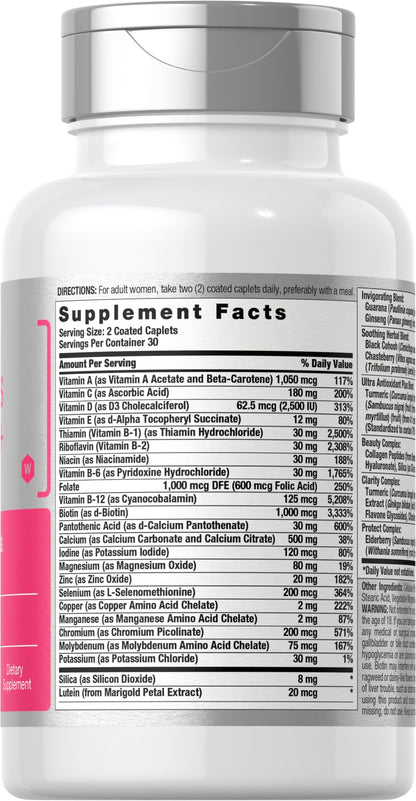 Horbäach Women's Multivitamin 50 Plus | 60 Coated Caplets | Advanced Vitamin Formula | Non-GMO & Gluten Free Supplement