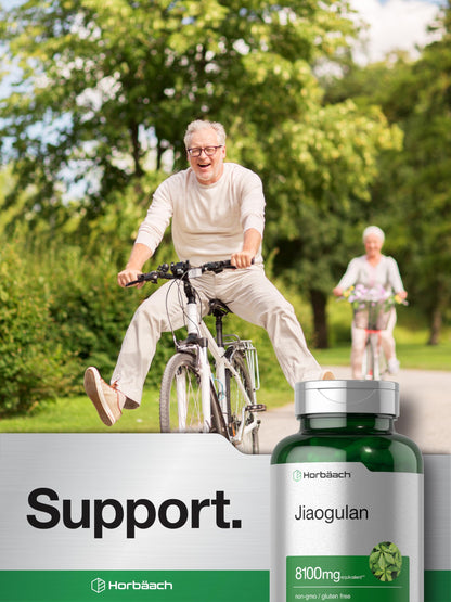Horbäach Jiaogulan Capsules | 8100 mg per Serving | 120 Count | Gynostemma Pentaphyllum | Non-GMO, Gluten Free