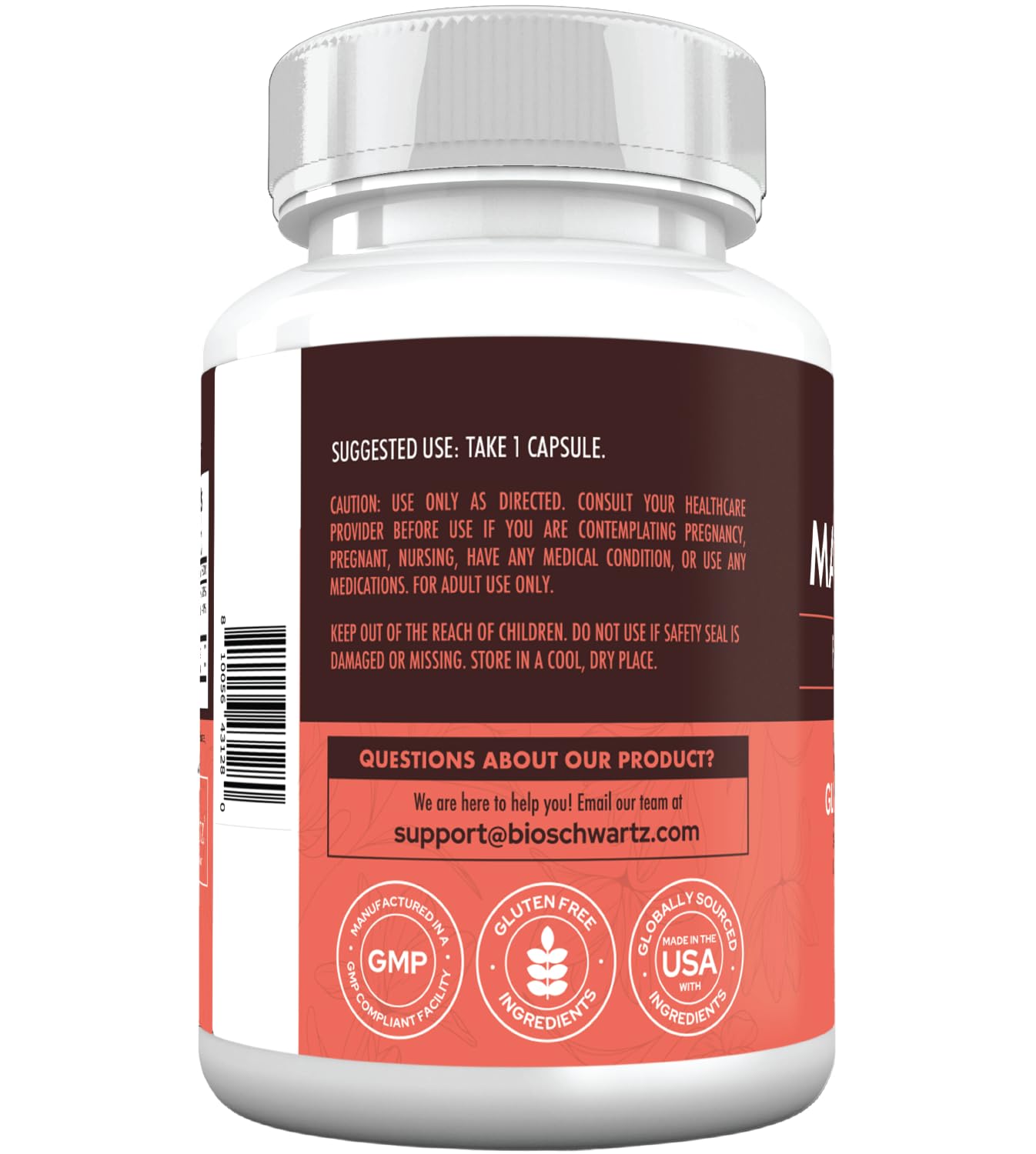 4-in-1 Magnesium Complex for Women | Stress Relief, Sleep & Hormonal Support | 60 Capsules