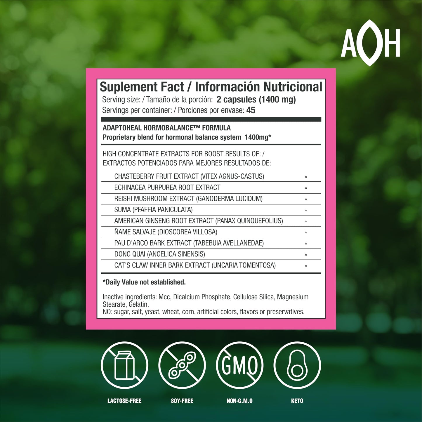 Hormone Balance for Women | Menopause & PMS Support | 90 Vegan Capsules