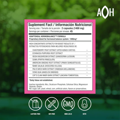 Hormone Balance for Women | Menopause & PMS Support | 90 Vegan Capsules