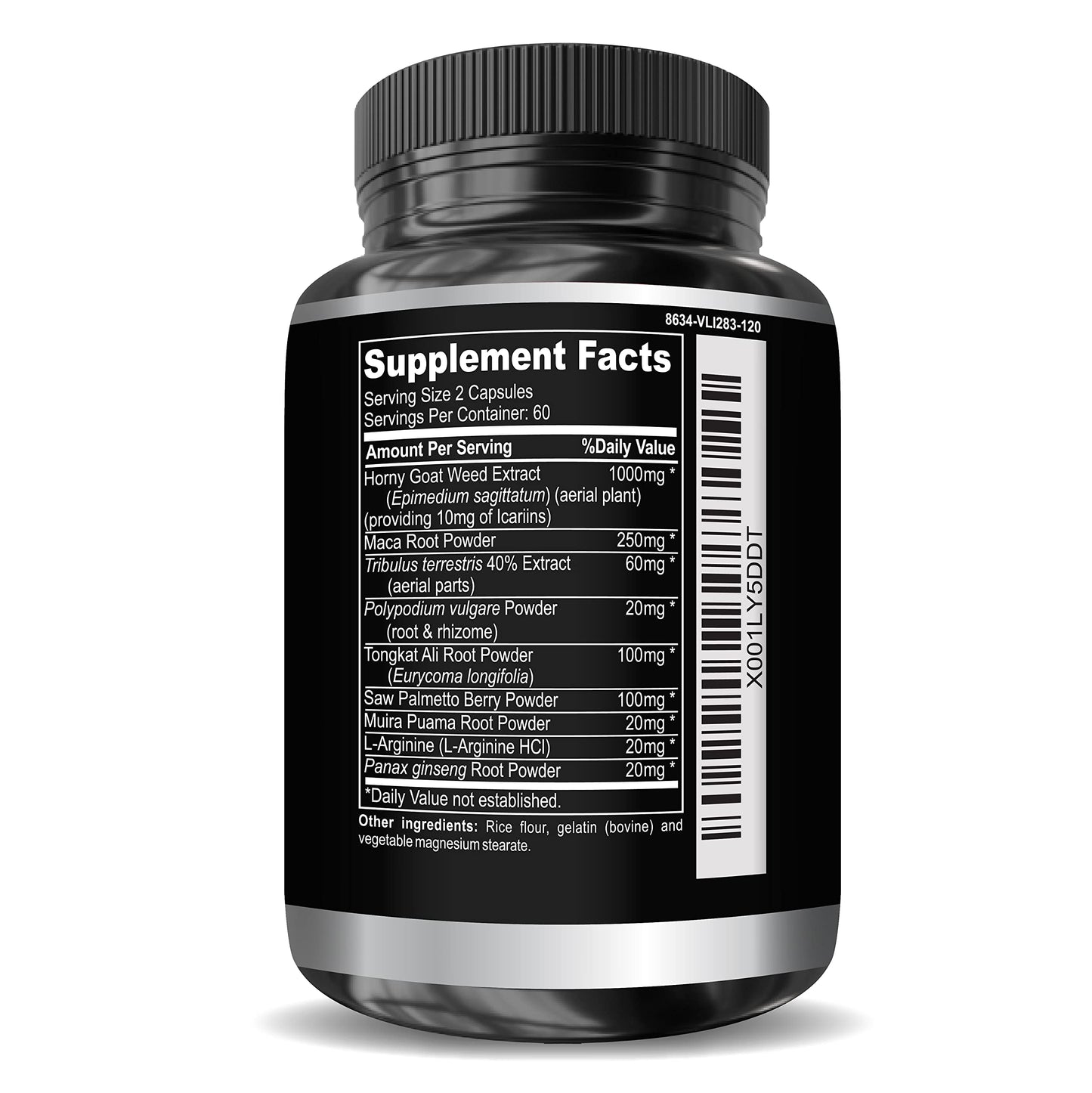 DR. MARTIN'S NUTRITION Super Strength Horny Goat Weed 1590mg – 240 Capsules (Pack of 2)