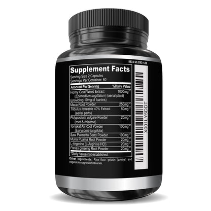 DR. MARTIN'S NUTRITION Super Strength Horny Goat Weed 1590mg – 240 Capsules (Pack of 2)