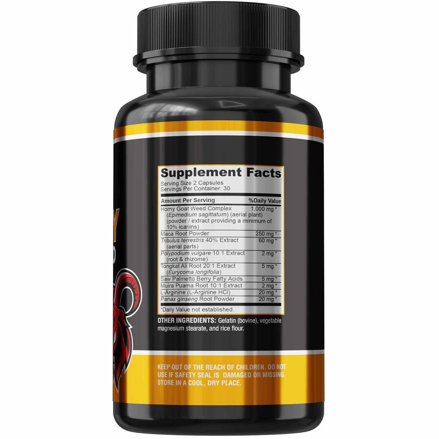 Horny Goat Weed Extra Strength – Maca, L-Arginine & Ginseng | 60 Capsules