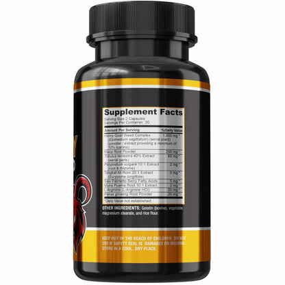 Horny Goat Weed Extra Strength – Maca, L-Arginine & Ginseng | 60 Capsules