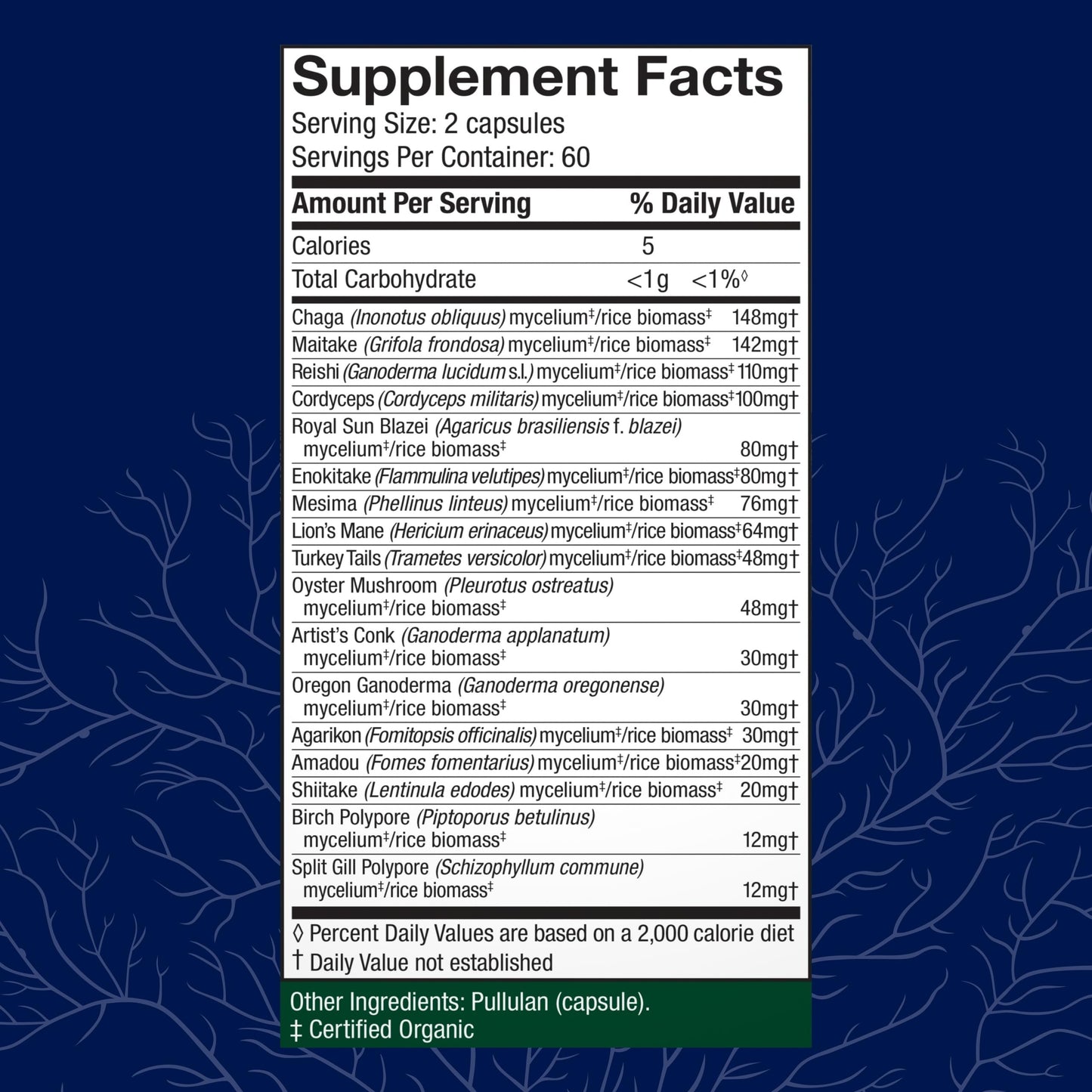 Host Defense MyCommunity Capsules – 17-Species Mushroom Blend for Immune Support (120 Vegan Capsules)