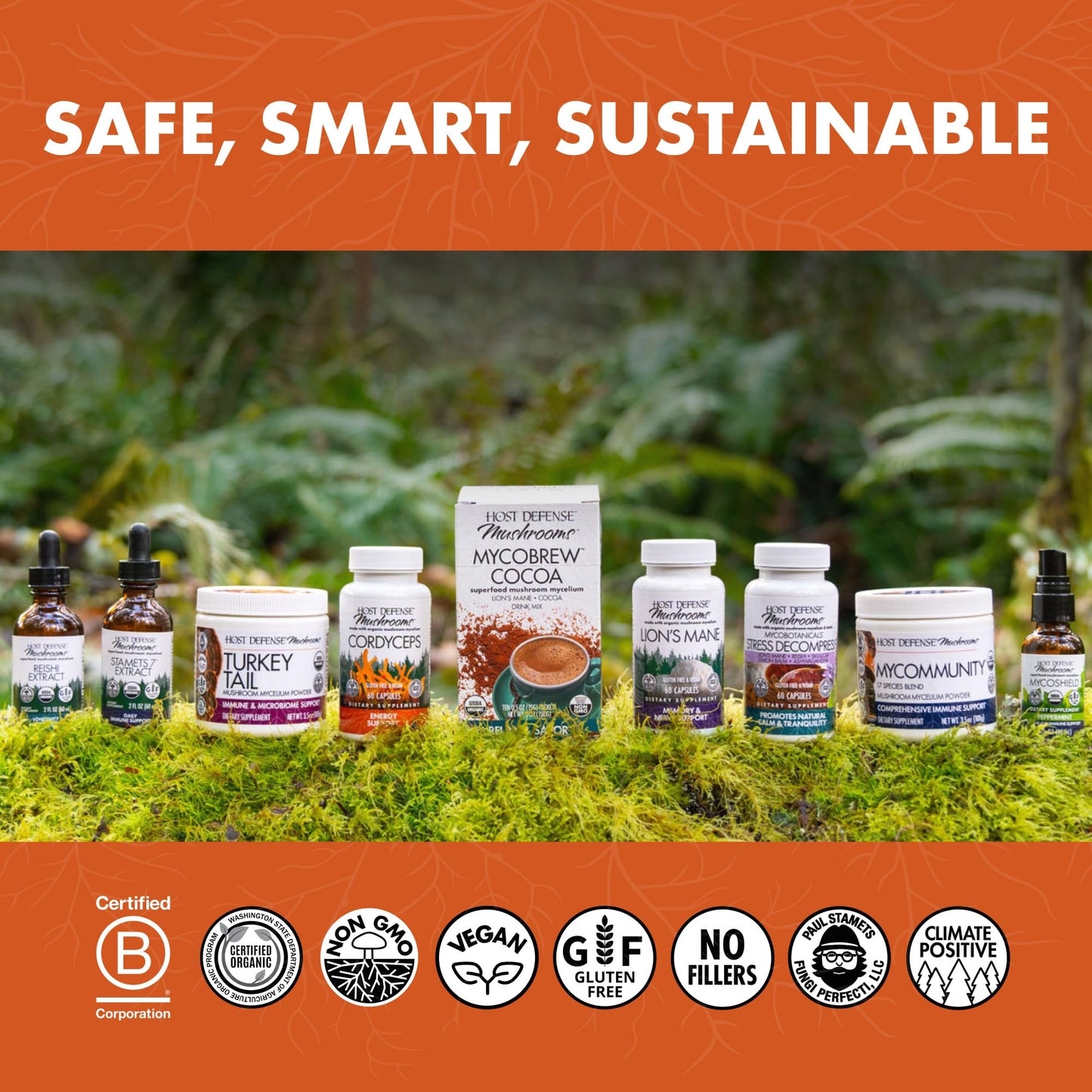 Host Defense Breathe Capsules – Immune & Respiratory Support Mushroom Supplement with Chaga, Reishi & Cordyceps – 120 Capsules