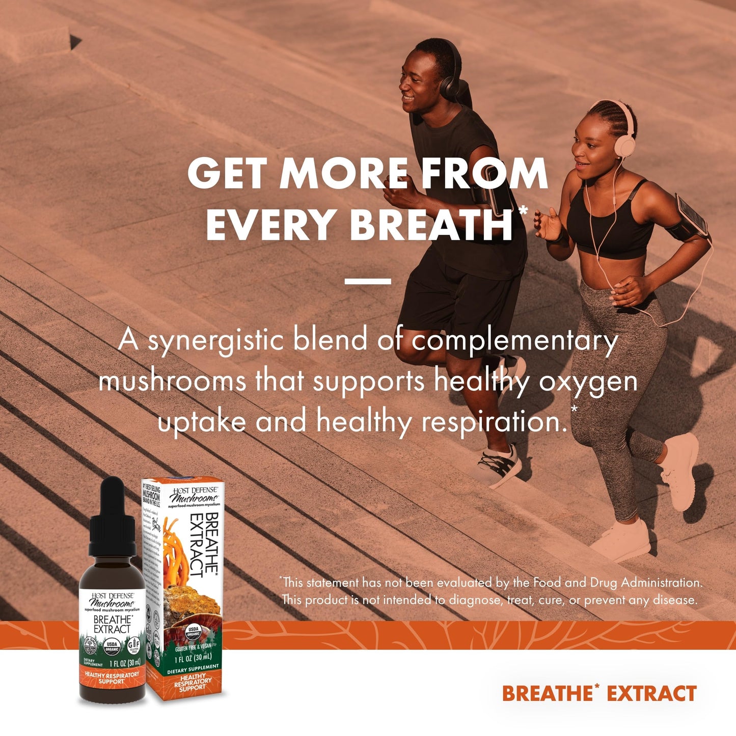 Host Defense Breathe Extract – Immune & Respiratory Mushroom Liquid, 1 fl oz