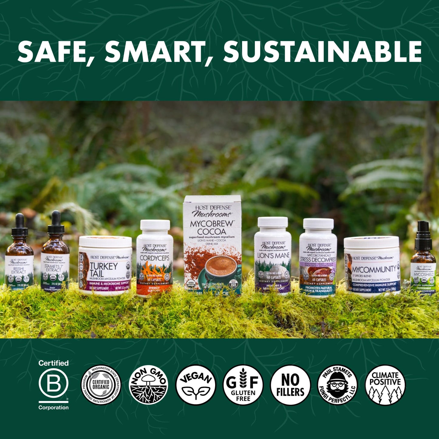 Host Defense Chaga Capsules | Immune Support & Antioxidant Mushroom Supplement - 120 Capsules