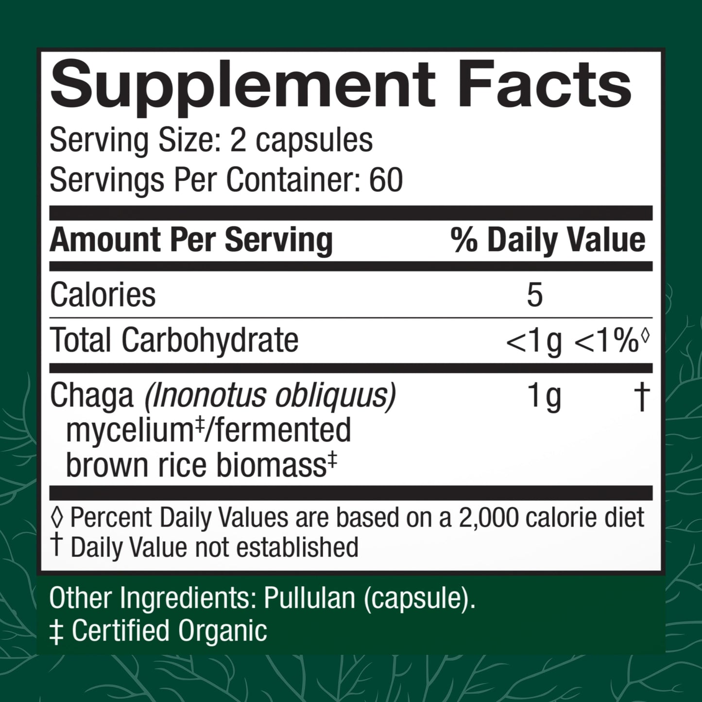 Host Defense Chaga Capsules | Immune Support & Antioxidant Mushroom Supplement - 120 Capsules