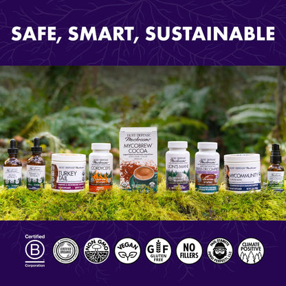 Host Defense MyCommunity Capsules – 17-Species Mushroom Blend for Immune Support (120 Vegan Capsules)