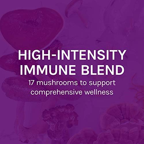 Host Defense MyCommunity Capsules – 17-Species Mushroom Blend for Immune Support (120 Vegan Capsules)