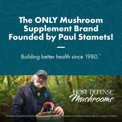 Host Defense Reishi Capsules | Immune & Heart Health Support, Energy & Vitality – 120 Capsules