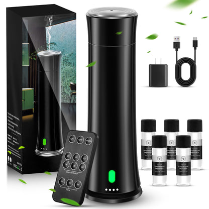 Hotel Scent Diffuser Starter Kit - 1500 Sq Ft Coverage | Hotel Scents Collection | Remote, Black